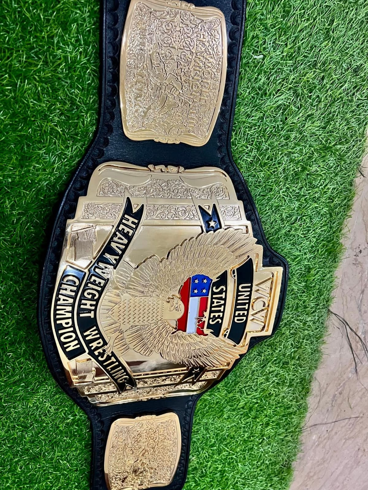 WCW Premium United States Heavyweight HD CNC Championship Belt 24K Gold