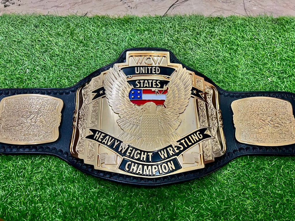 WCW Premium United States Heavyweight HD CNC Championship Belt 24K Gold