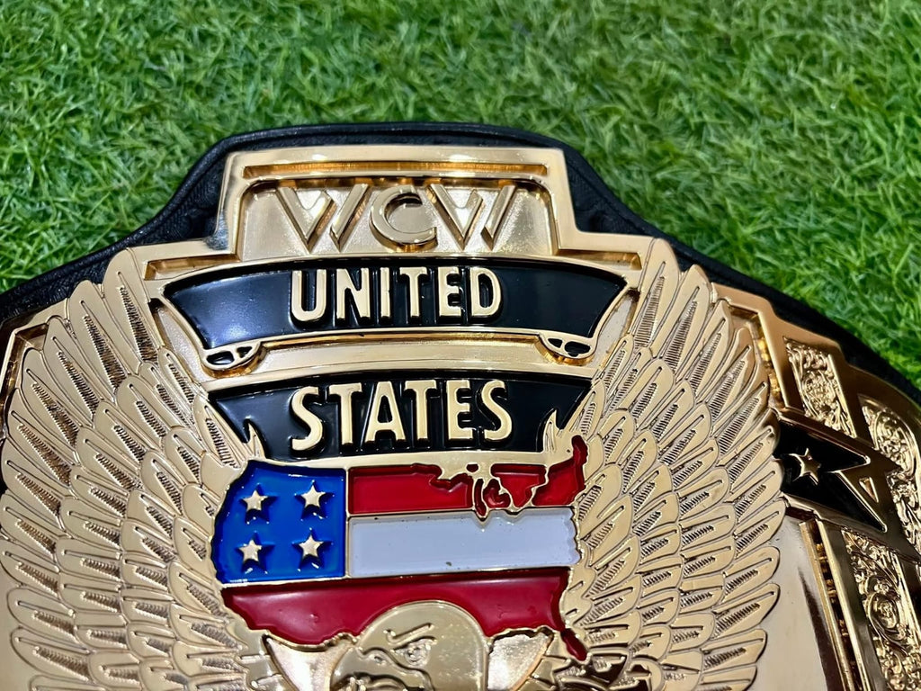 WCW Premium United States Heavyweight HD CNC Championship Belt 24K Gold