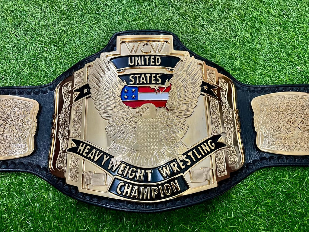 WCW Premium United States Heavyweight HD CNC Championship Belt 24K Gold