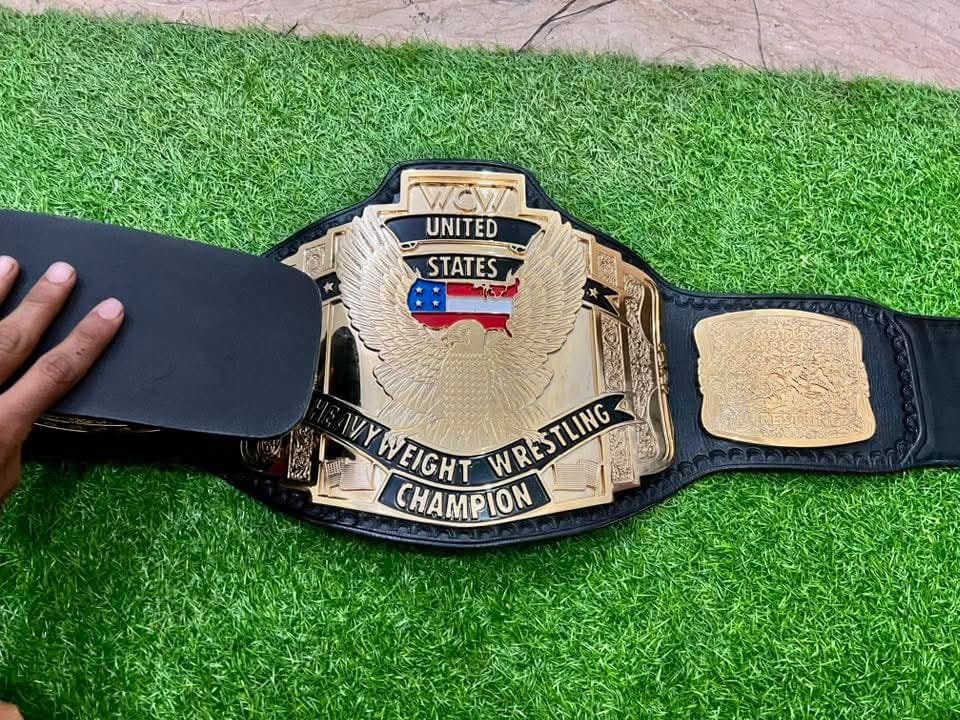 WCW Premium United States Heavyweight HD CNC Championship Belt 24K Gold