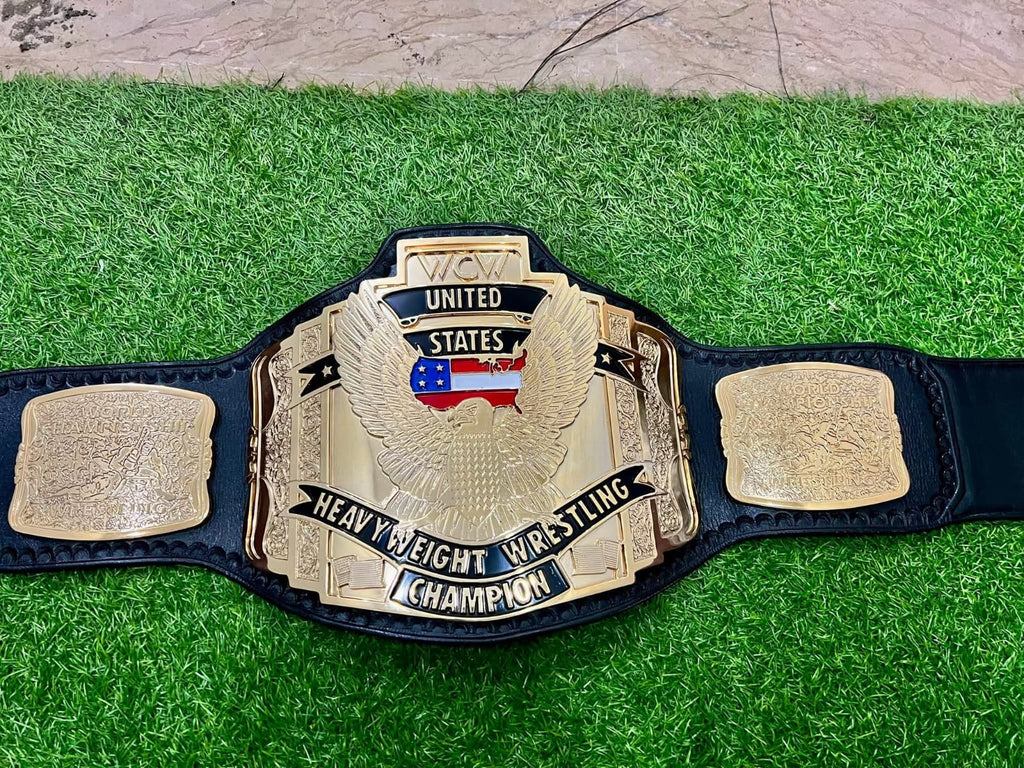 WCW Premium United States Heavyweight HD CNC Championship Belt 24K Gold
