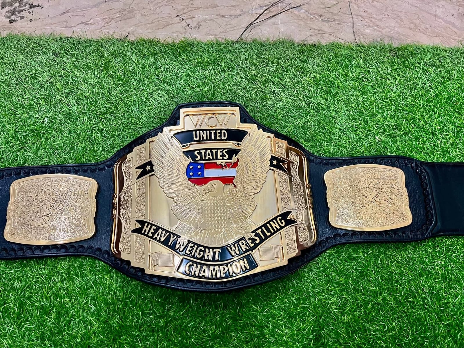 WCW Premium United States Heavyweight HD CNC Championship Belt 24K Gold
