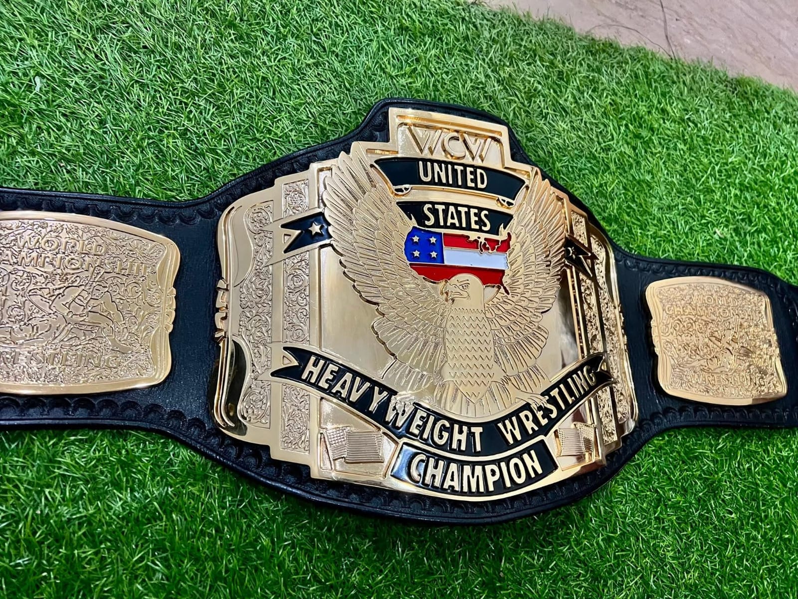 WCW Premium United States Heavyweight HD CNC Championship Belt 24K Gold