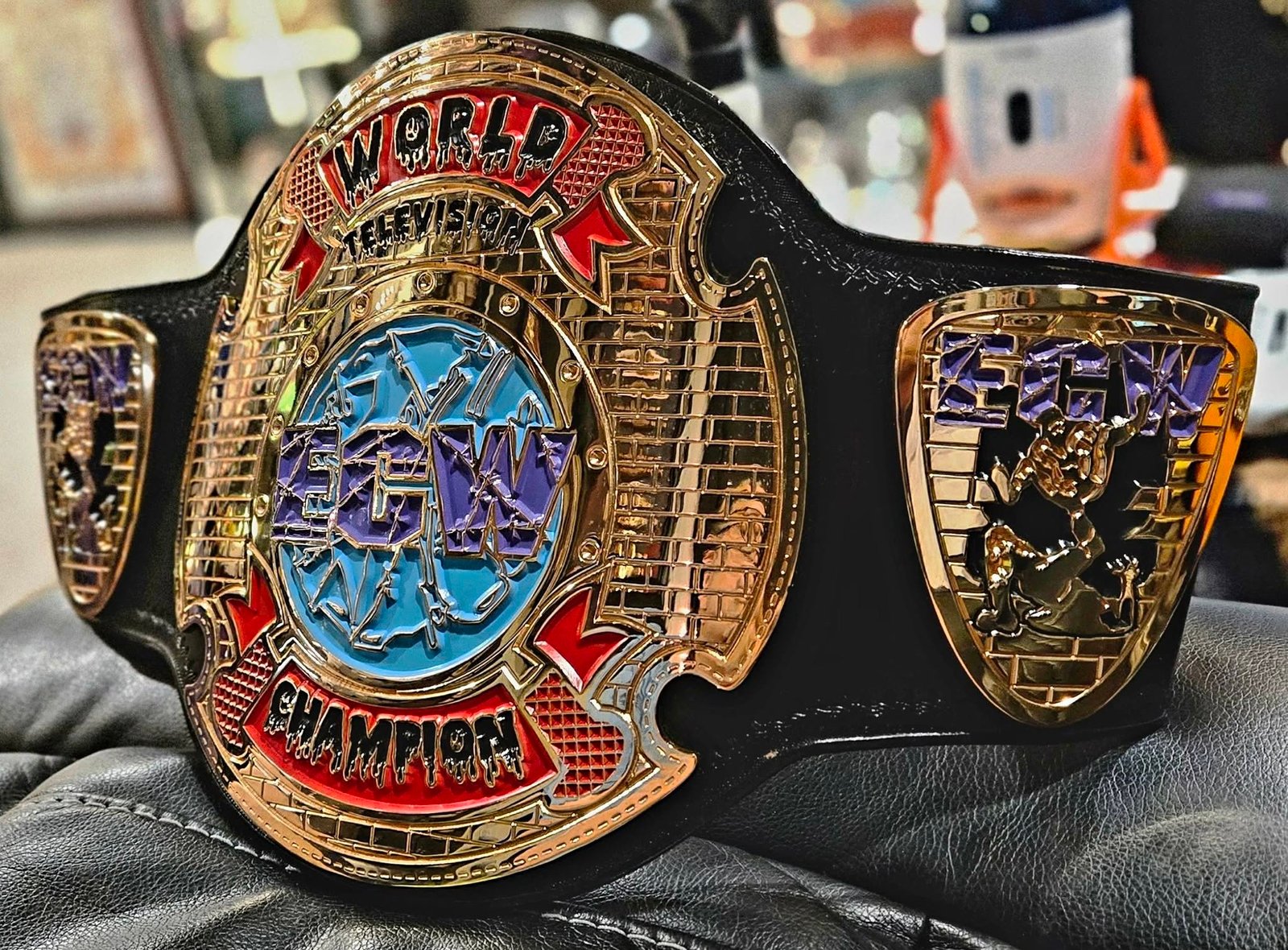710755721_2153522098554934_7281573576598242847_n ECW World Television Championship Replica Belt 4MM Zinc 3D CNC Adult Size - Image 2