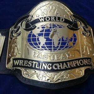 New TAG Team NWA Championship Belt Adult Replica 2MM Brass