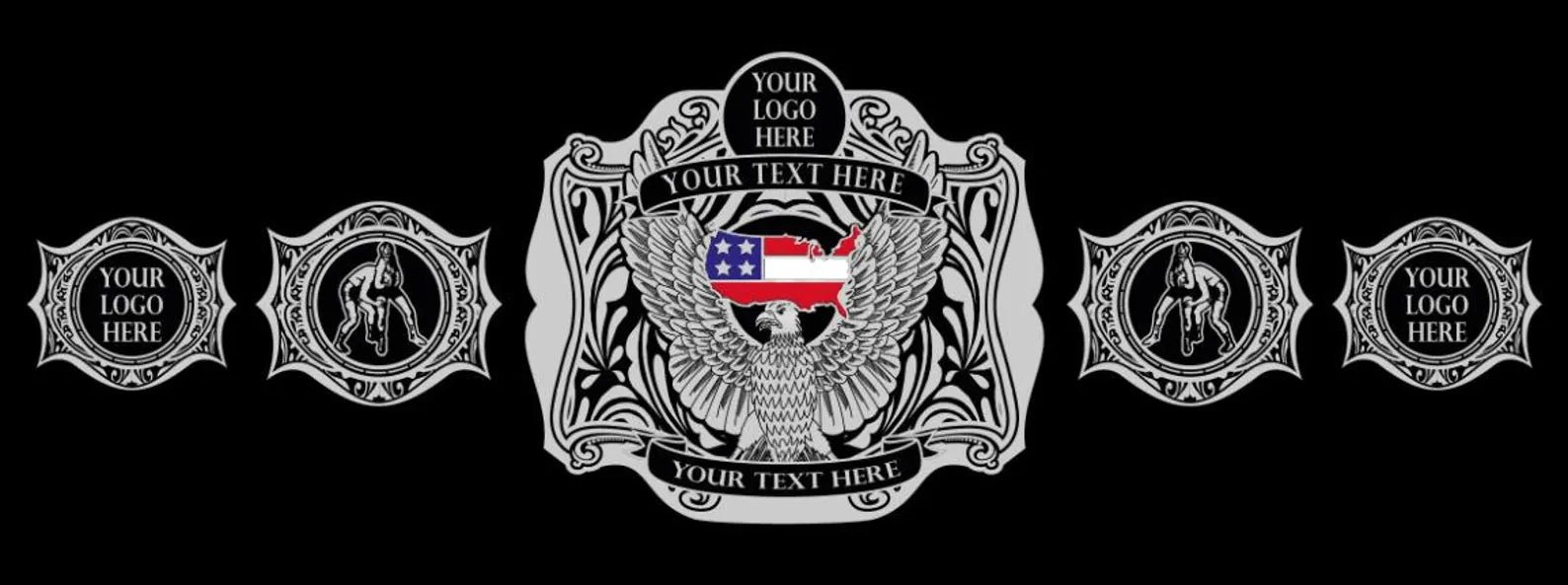 C10_._._._ Custom Championship Belt – Personalized Logo & Name – Gold/Nickel Plated – 2mm/4mm – Real Leather Strap - Image 2