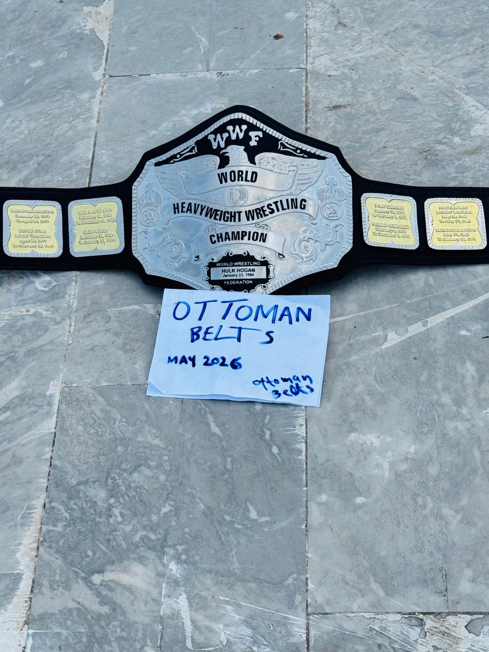 FullSizeRender-1 WWF Hulk Hogan 84 World Heavyweight Wrestling Championship Belt Brass metal plated
