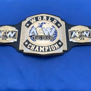 All Elite Wrestling AEW World Tag Team Championship Belt - Authentic Design AEW Role-Play, Wear, and Display Belt