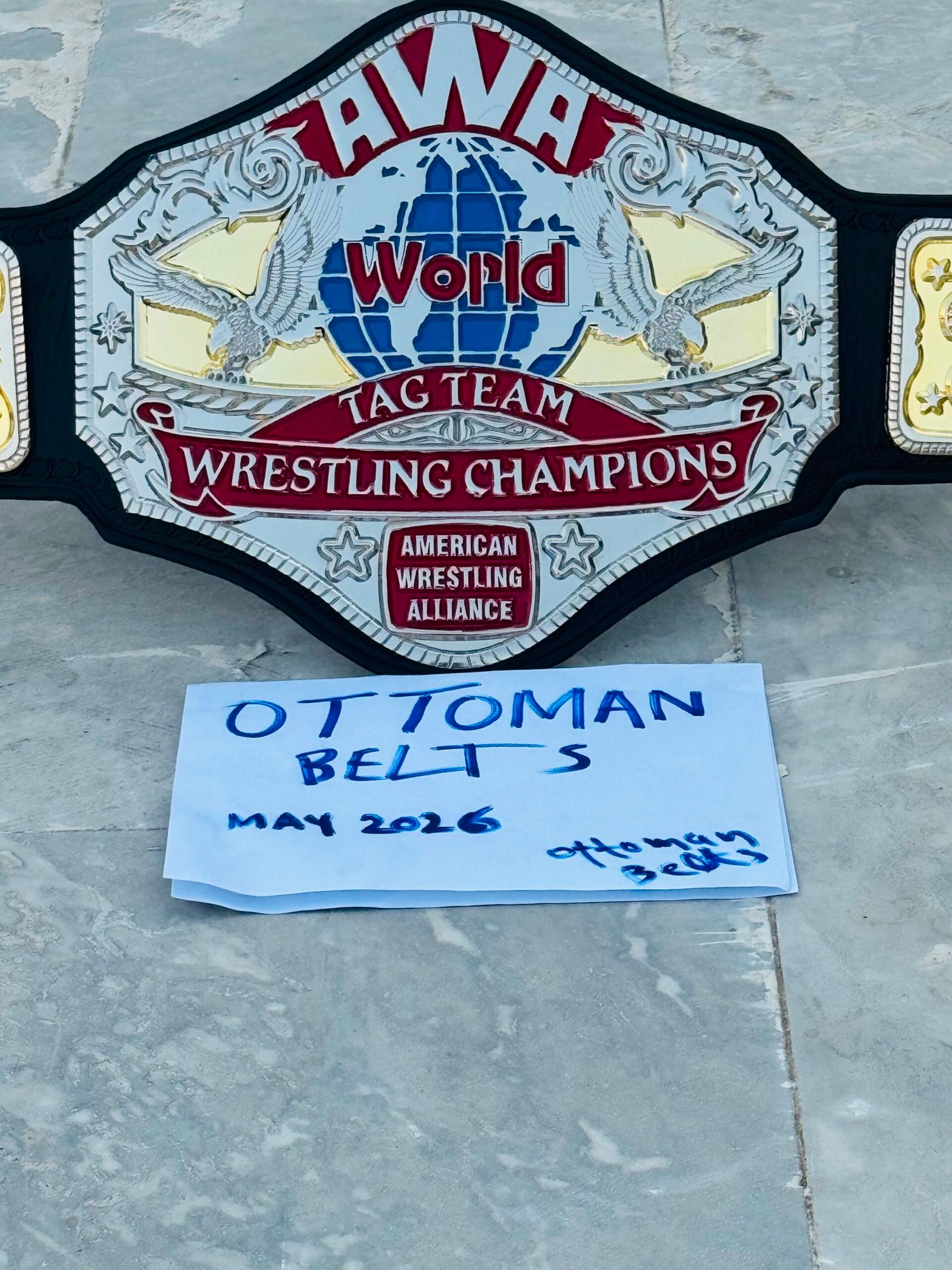 WhatsAppImage2026-06-25at10.44.16AM_1-2 AWA World Tag Team Wrestling Championship Belt Adult Size 4mm Metal Plates CNC replica adults size