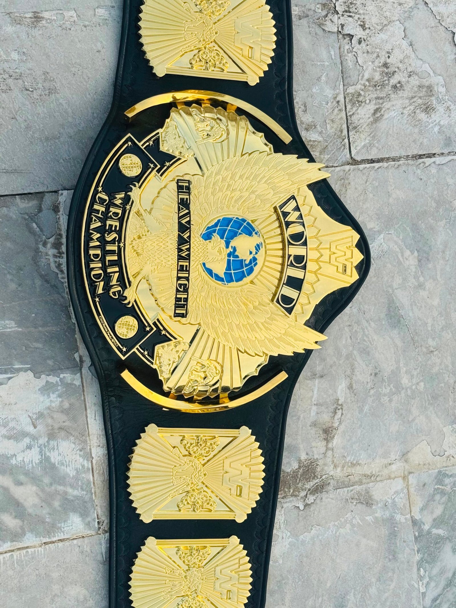 WhatsApp_Image_2026-06-06_at_6.11.47_AM Wwf Premium CNC 3D Winged Eagle Championship Wrestling Belt Adults Size 4MM 24K Gold Real Hand Tooling Leather - Image 4