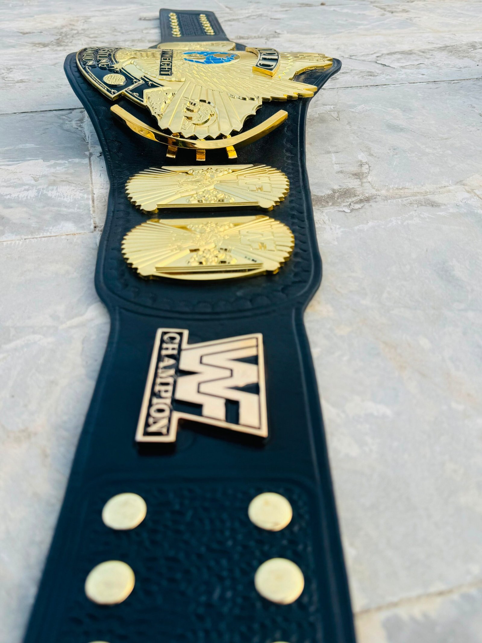 WhatsApp_Image_2026-06-06_at_6.11.48_AM Wwf Premium CNC 3D Winged Eagle Championship Wrestling Belt Adults Size 4MM 24K Gold Real Hand Tooling Leather - Image 8