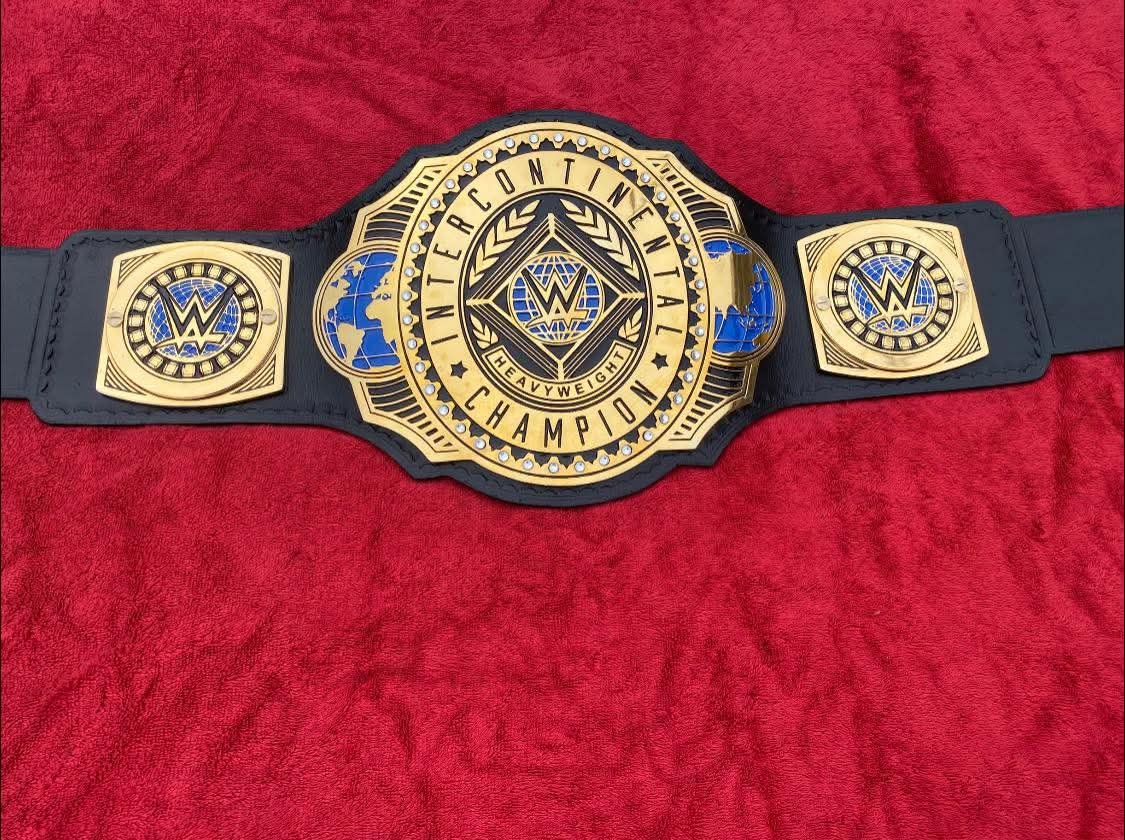 aa_1_3110fbb6-49ac-4cc9-9c8d-43a424fe521a WWE NEW INTERCONTINENTAL CHAMPIONSHIP WRESTLING REPLICA TITLE BELT 4MM ZINC ADULT