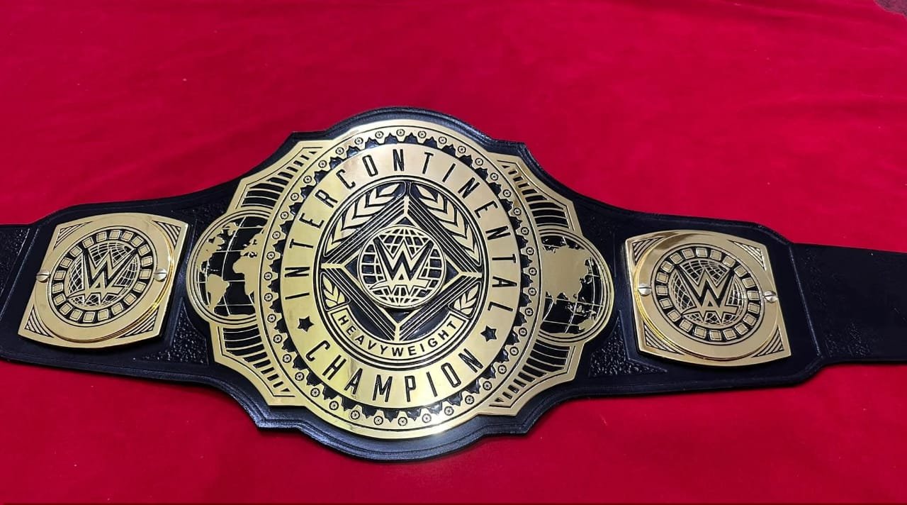 aa_6 WWE NEW INTERCONTINENTAL CHAMPIONSHIP WRESTLING REPLICA TITLE BELT 4MM ZINC ADULT - Image 6