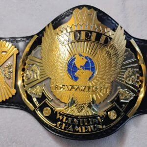 Premium CNC 3D WWF Winged Eagle Championship Wrestling Belt Adults Size 4MM 24K Gold Real Hand Tooling Leather