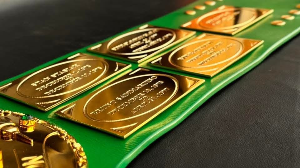 ad_13 Premium CNC 3D Big Green 4MM 24K Gold Real Hand Tooling Leather - Image 14