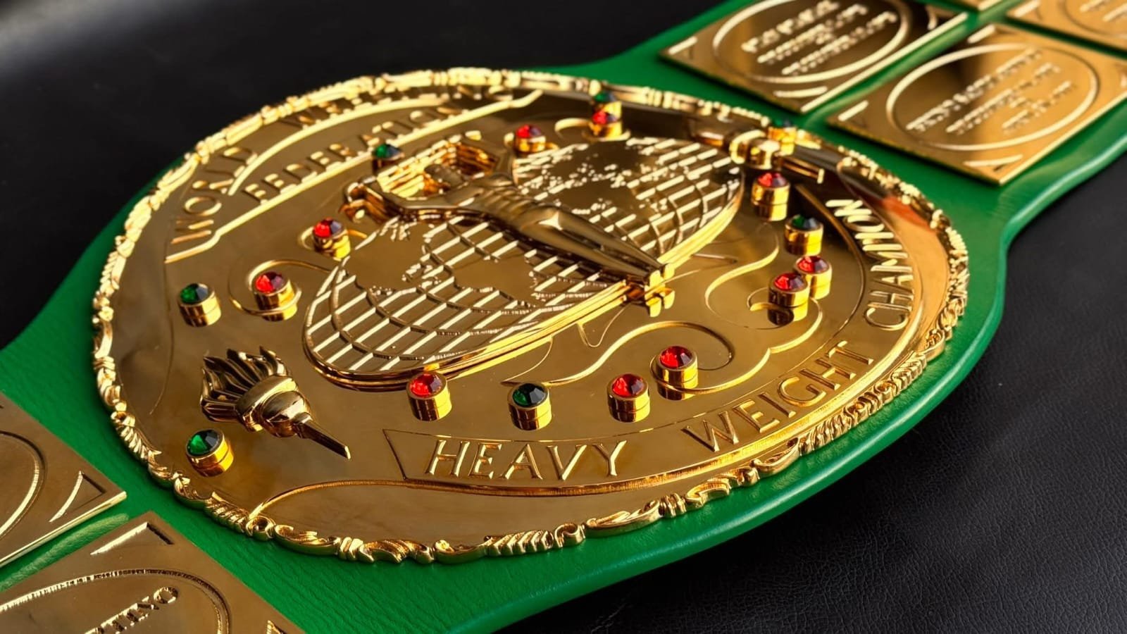 ad_15 Premium CNC 3D Big Green 4MM 24K Gold Real Hand Tooling Leather - Image 16