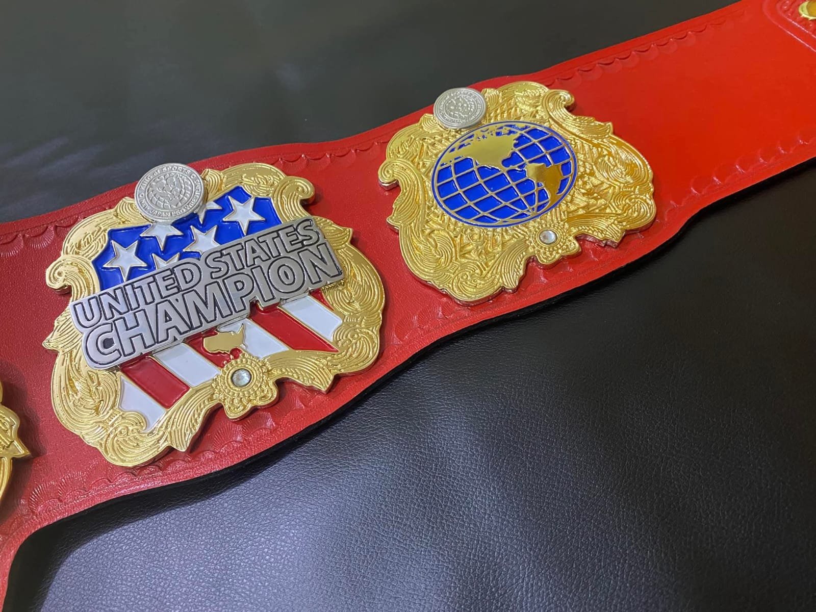 ae_5_0667e826-ecb8-48dc-a9f7-e541f0e5e1dc IWGP United State Championship Wrestling Replica Leather Belt Adult Size 4mm Zinc - Image 5