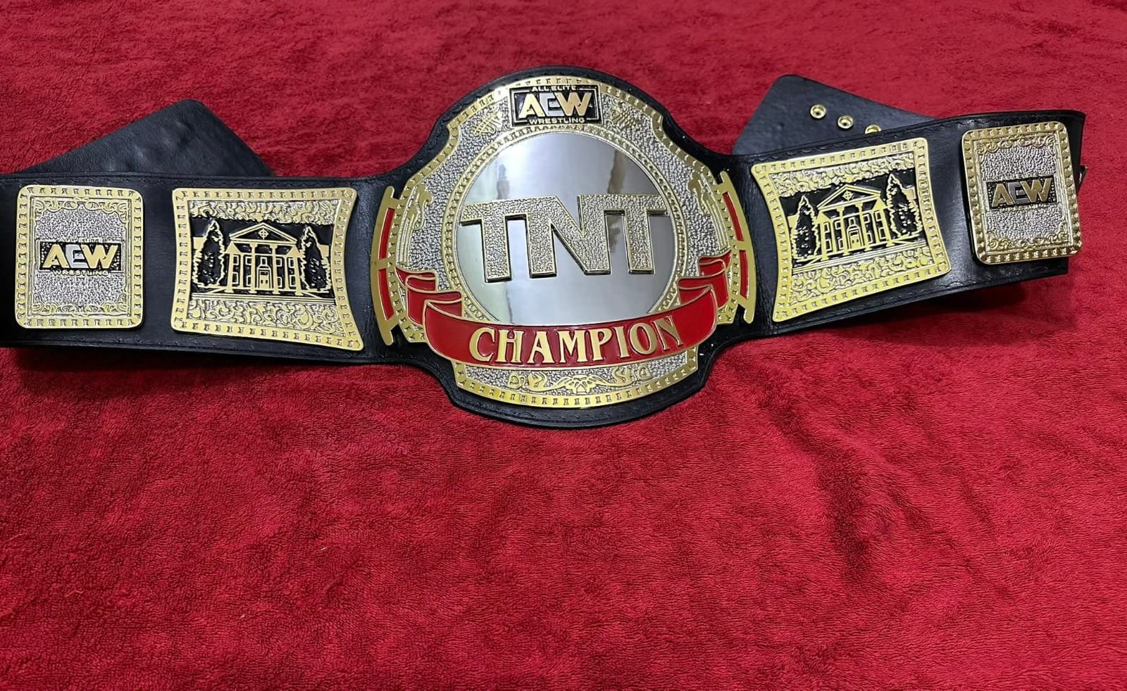 ao_6_8b350ea3-95ba-4c75-9a9b-db36d2923be7-1 AEW TNT Championship Replica Belt - 4mm Dual Plated Metal - 6mm Genuine Cowhide Leather Strap - Adult Size All Elite Wrestling TNT Title