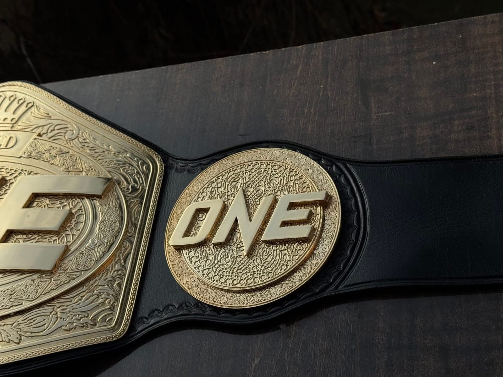 ap_1 Premium CNC 3D ONE Heavyweight MMA Title Belt 24K Gold 4MM - Image 2