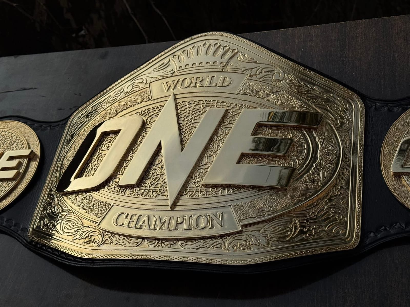 ap_3 Premium CNC 3D ONE Heavyweight MMA Title Belt 24K Gold 4MM - Image 4