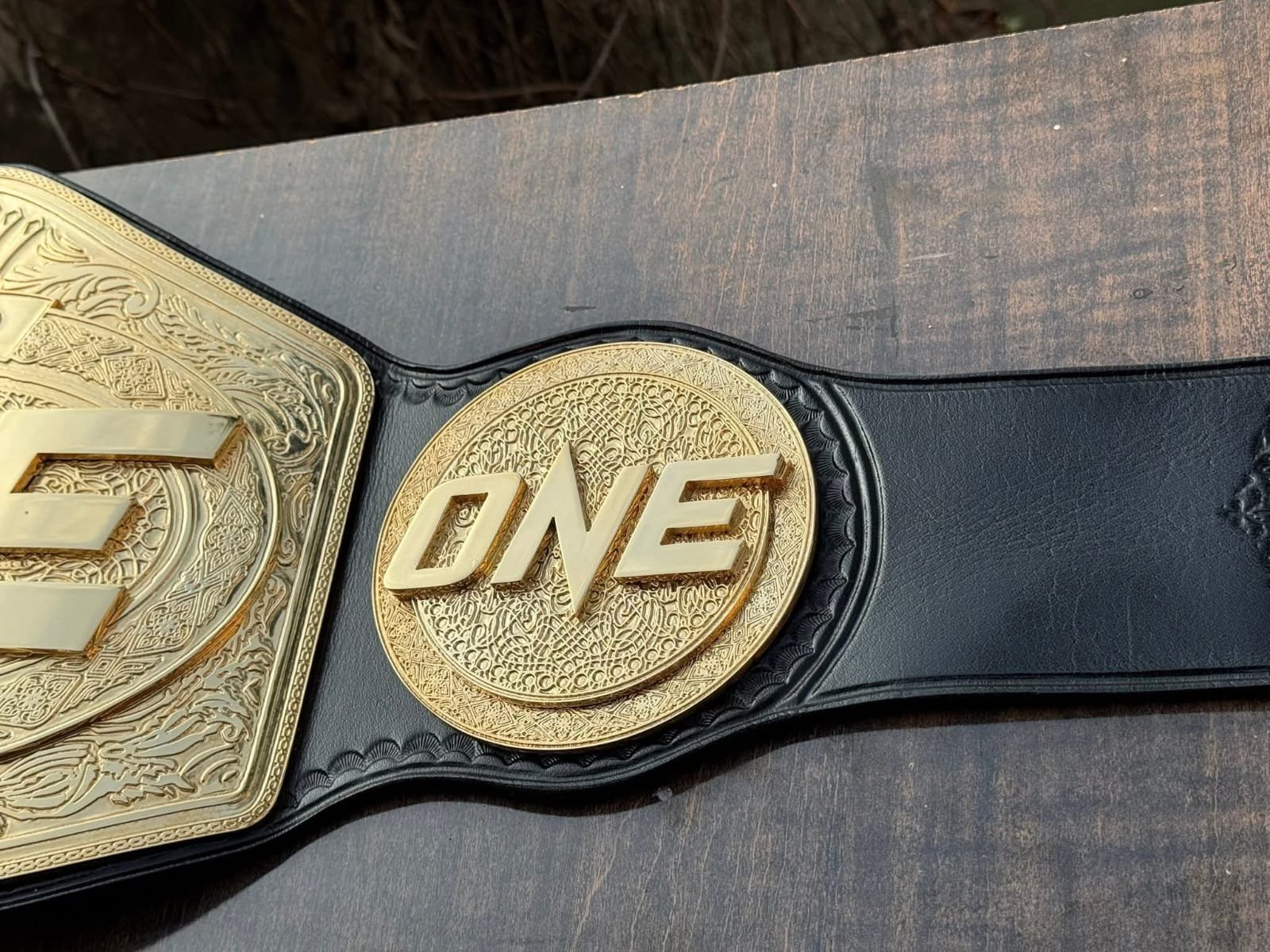ap_4 Premium CNC 3D ONE Heavyweight MMA Title Belt 24K Gold 4MM - Image 5