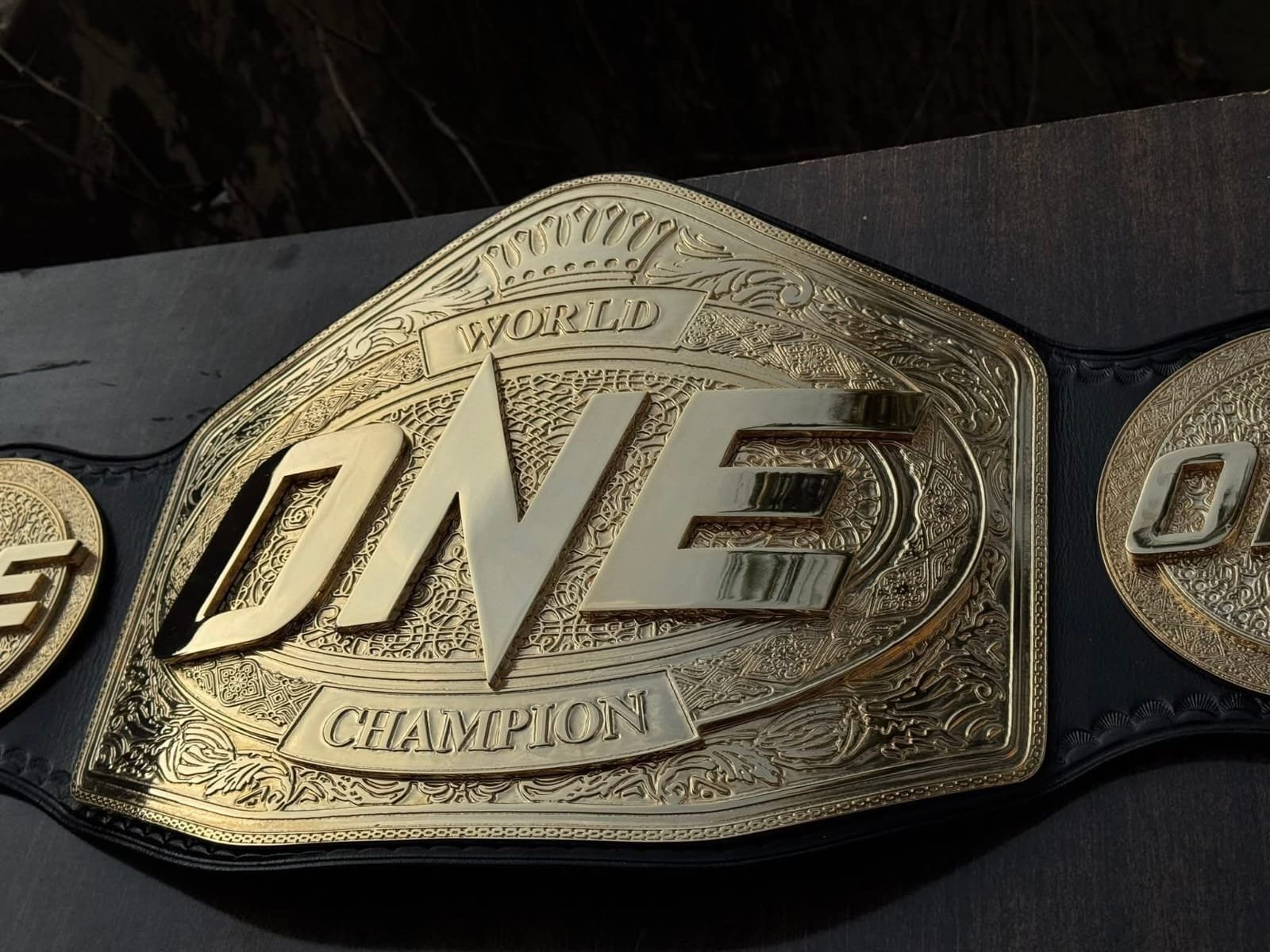ap_6 Premium CNC 3D ONE Heavyweight MMA Title Belt 24K Gold 4MM - Image 7