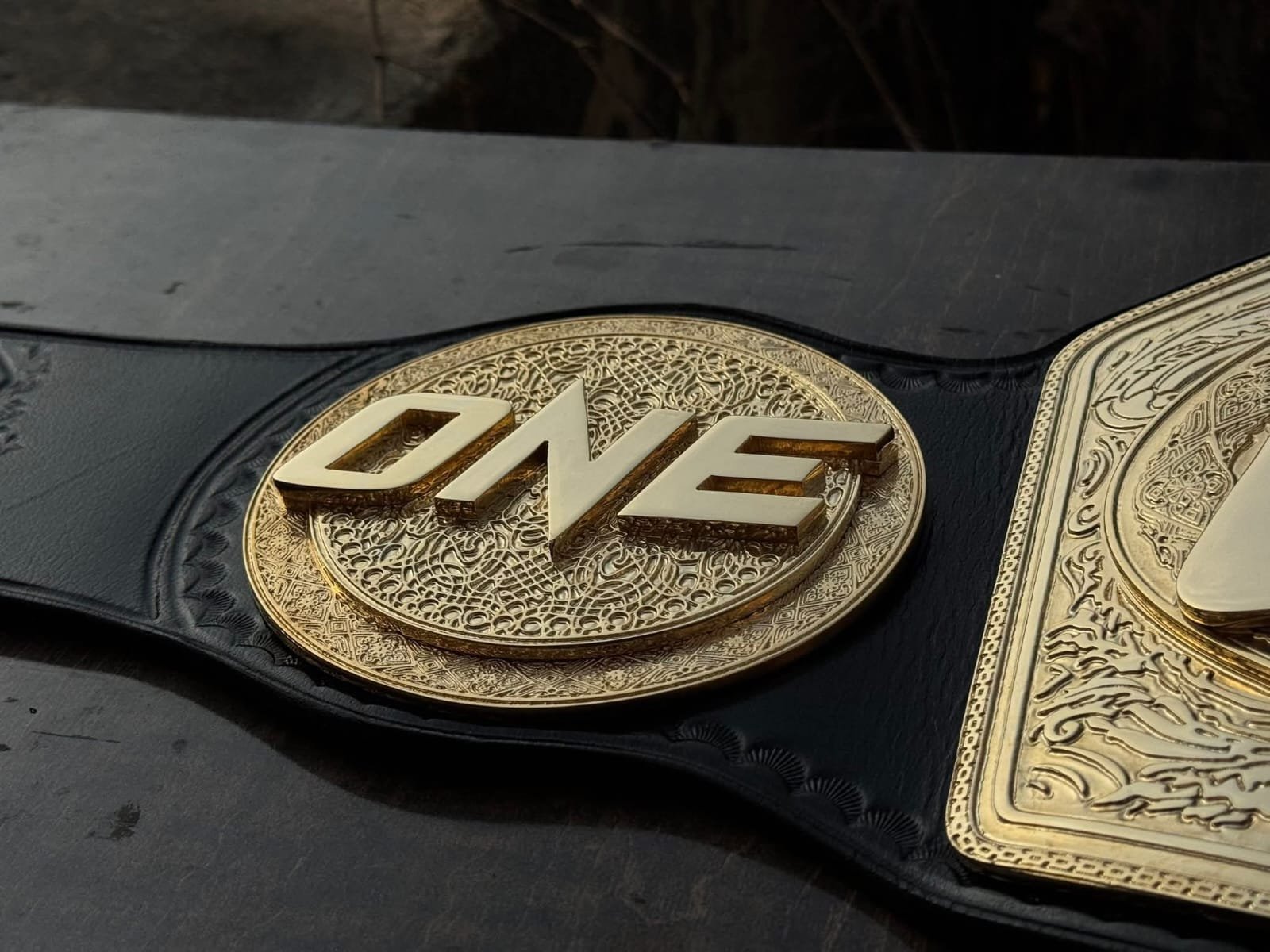 ap_8 Premium CNC 3D ONE Heavyweight MMA Title Belt 24K Gold 4MM - Image 8