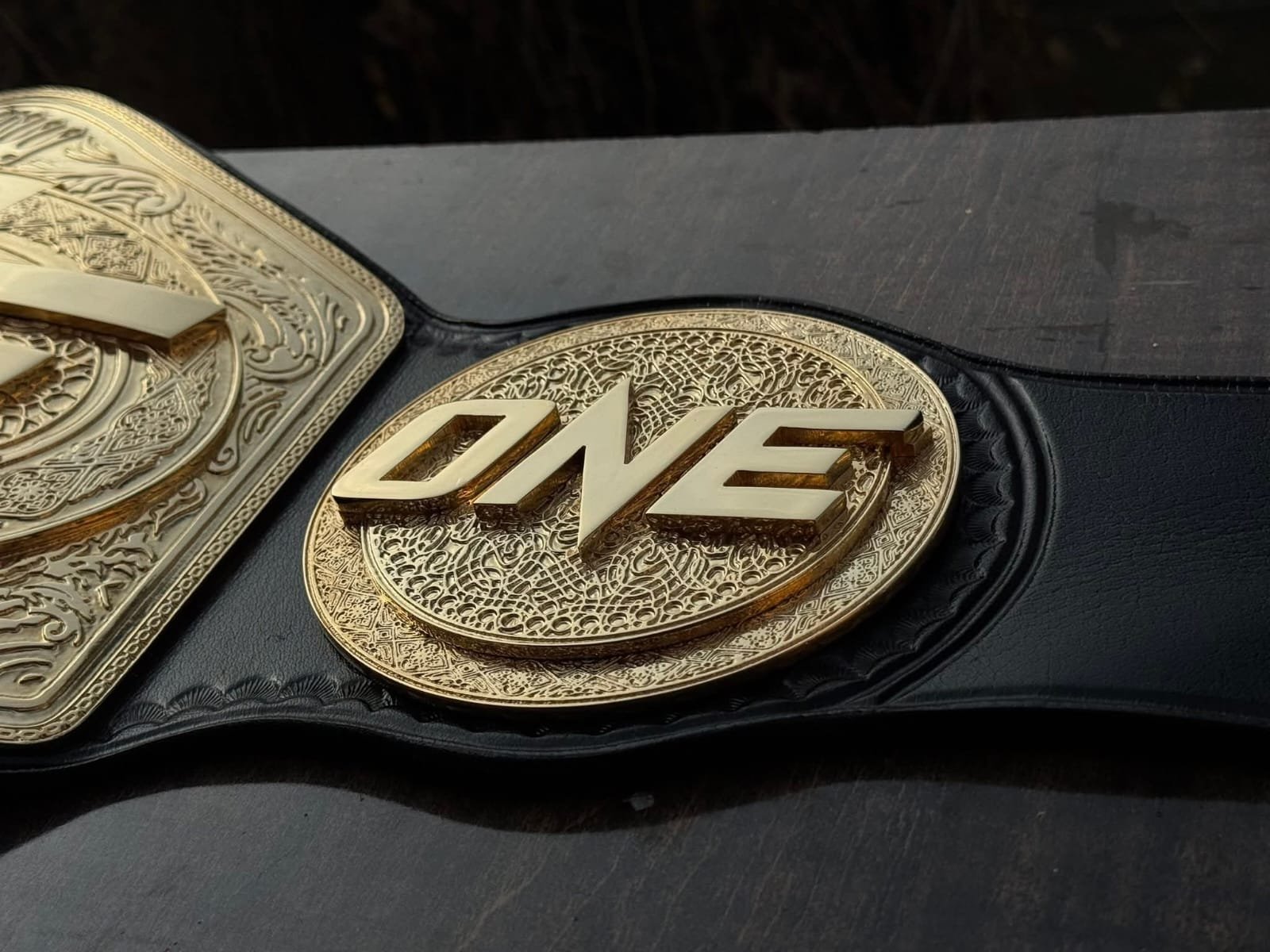 ap_9 Premium CNC 3D ONE Heavyweight MMA Title Belt 24K Gold 4MM - Image 9