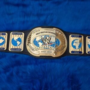 Premium CNC 3D WWE Oval Intercontinental Championship Wrestling Belt Adults Size Real Leather Hand Tooling