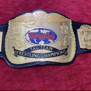 Wwf World Tag Team Wrestling Replica Championship Belt, Adult Size, 4mm Zinc, 50" Length