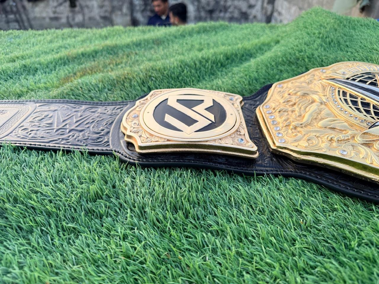 ax_2 PREMIUM SETH WORLD WWE HEAVYWEIGHT CHAMPIONSHIP REPLICA TITLE 24K GOLD HAND TOOLING LEATHER - Image 3