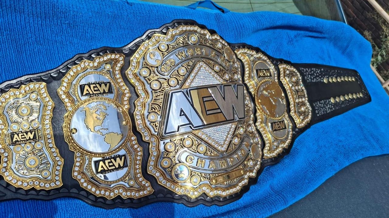 b_3_e525b267-583e-4ce3-81b2-504638b0a142 Premium CNC 3D AEW World Championship Replica Belt | 4mm Zinc – Silver and Gold Plated with 4-Layer Stacked Design - Image 4