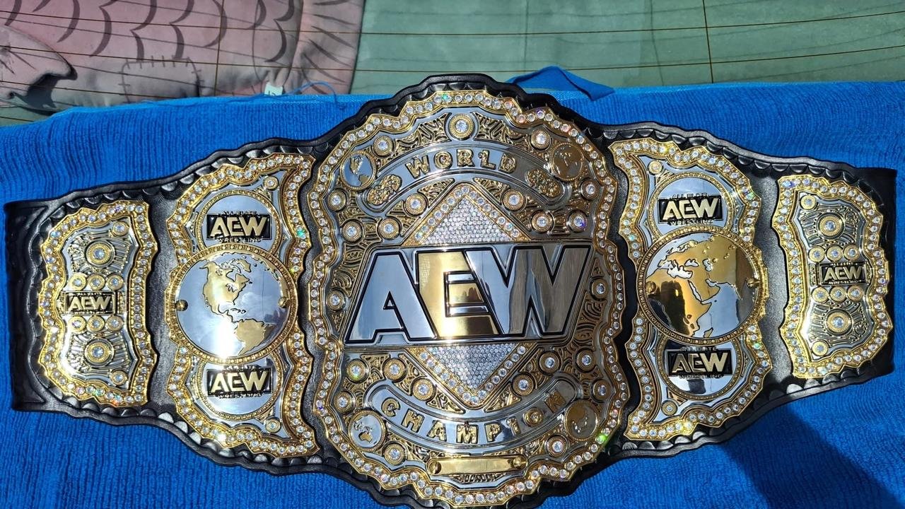 b_5_60637efc-055a-4238-9ca0-74adabd97601 Premium CNC 3D AEW World Championship Replica Belt | 4mm Zinc – Silver and Gold Plated with 4-Layer Stacked Design - Image 6
