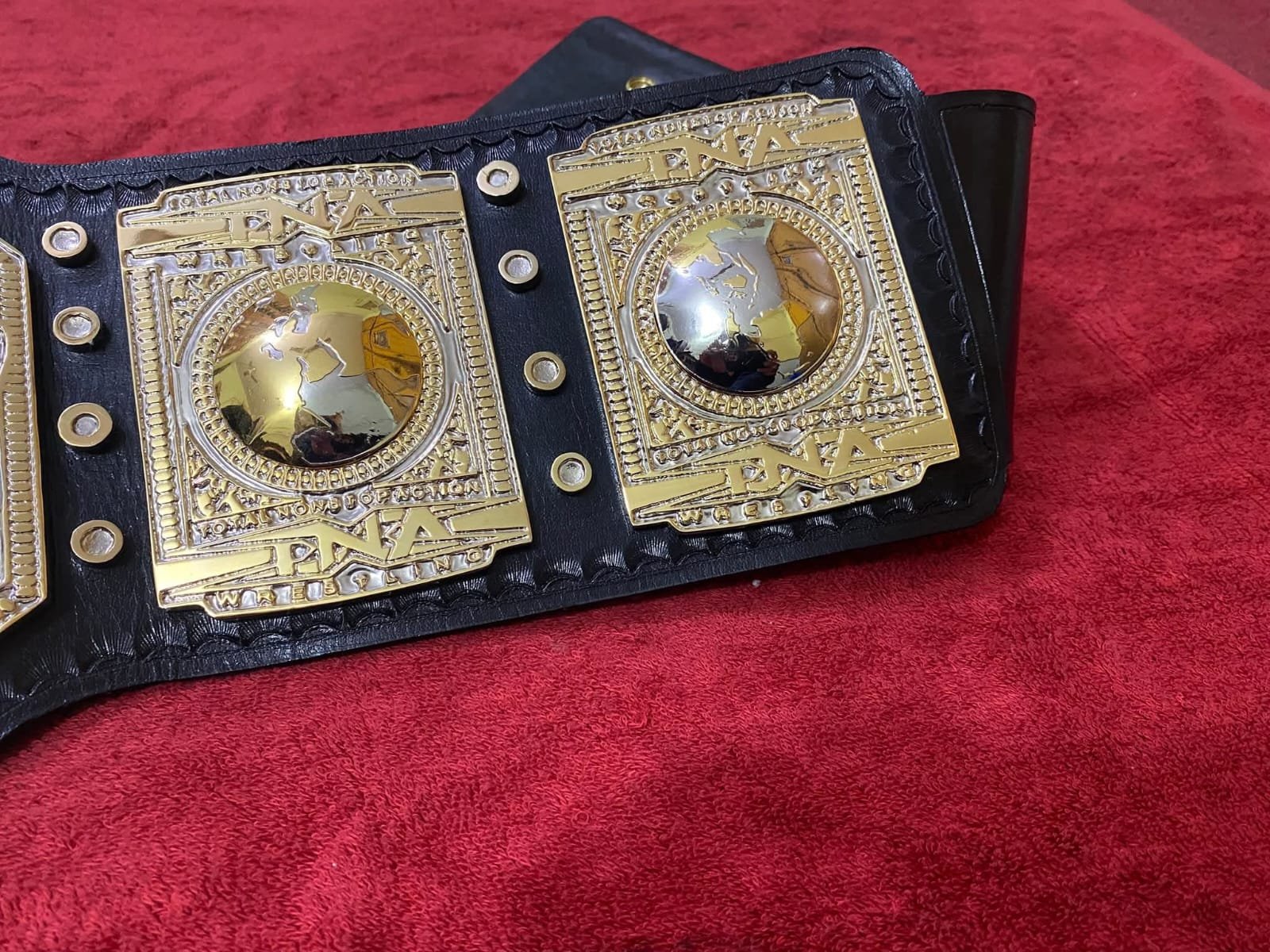 bf_4_35a88a38-8133-4646-94a9-eaacf9b07359 TNA World Heavyweight Wrestling Champion Belt 4MM ZINC Plates Adult Size - Image 4
