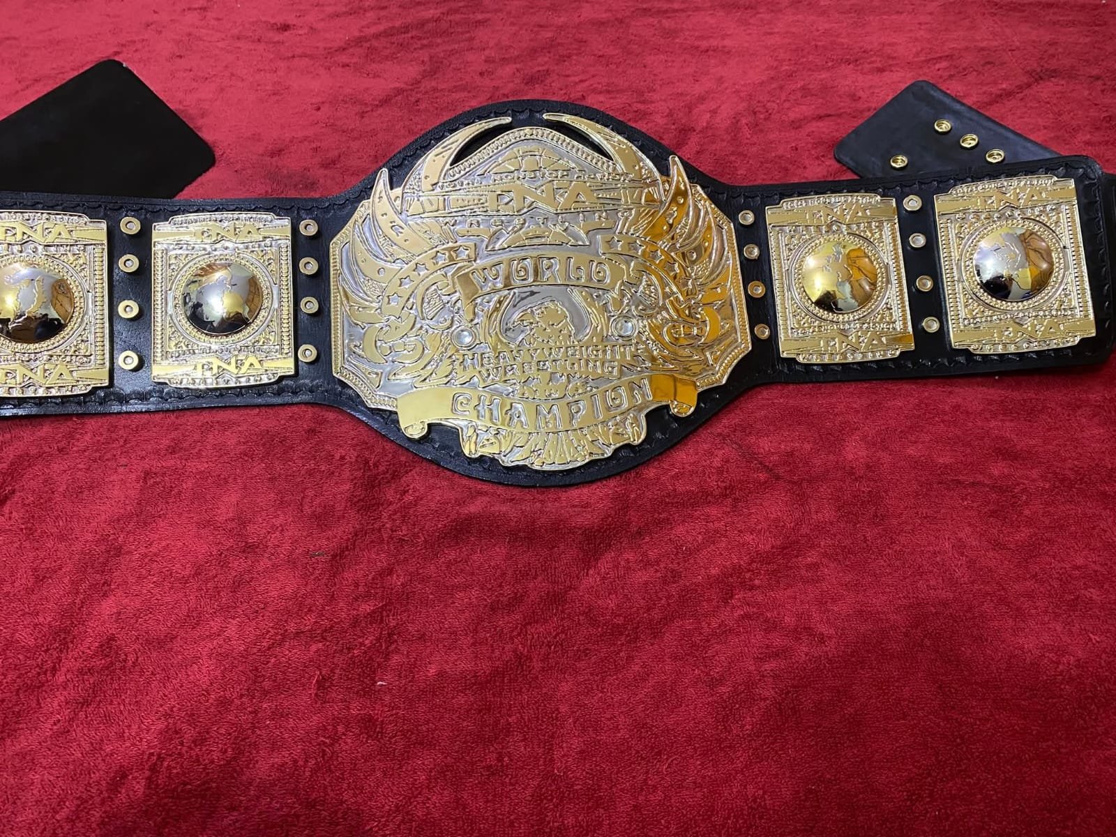 bf_6_6d55a9f4-89e0-4b1a-9295-00f0431ba8c9 TNA World Heavyweight Wrestling Champion Belt 4MM ZINC Plates Adult Size