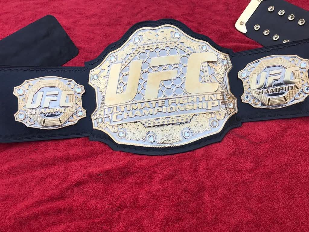 bh_1 UFC ULTIMATE FIGHTING CHAMPIONSHIP TITLE BELT 4 MM Dual Plate Duble layer