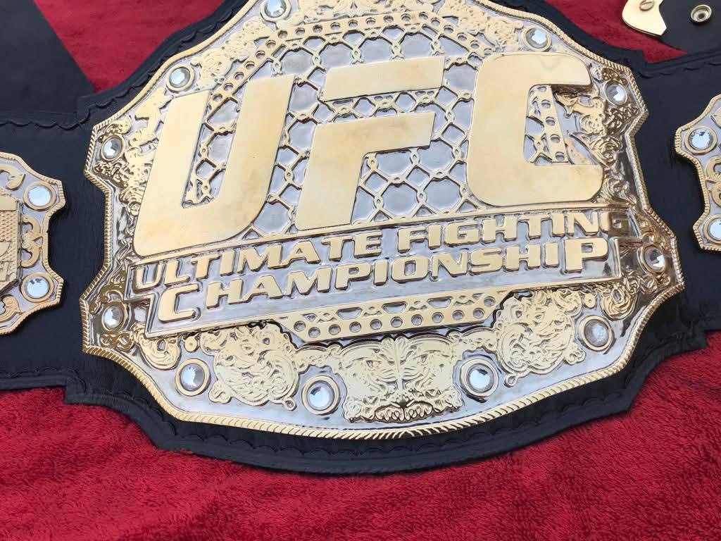 bh_2 UFC ULTIMATE FIGHTING CHAMPIONSHIP TITLE BELT 4 MM Dual Plate Duble layer