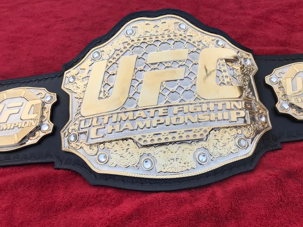 bh_4 UFC ULTIMATE FIGHTING CHAMPIONSHIP TITLE BELT 4 MM Dual Plate Duble layer