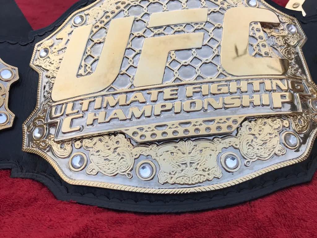bh_5 UFC ULTIMATE FIGHTING CHAMPIONSHIP TITLE BELT 4 MM Dual Plate Duble layer