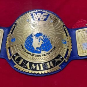 WWF Block Logo Big Eagle Heavyweight Wrestling Championship belt 4mm Zinc Blue