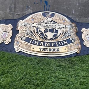 Premium CNC 3D WWF Old Undisputed Championship Belt 24k Gold Hand Tooling Leather