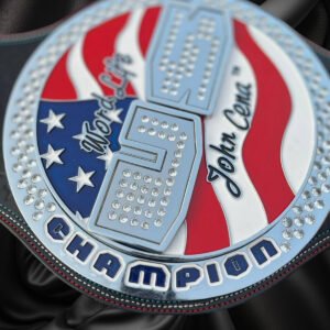 Ottoman Belts John Cena United States spinner replica championship belt with cubic zirconia stones and US flag design