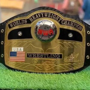 NWA Domed Globe World Heavyweight Wrestling Championship Replica Title Belt 2mm Brass