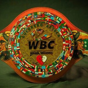 New WBC Guerrero Azteca World Boxing Championship boxing Belt Replica 4mm