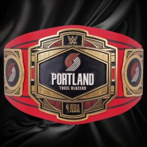 Portland Trail Blazers NBA 2mm Championship Belt Gold Plated Real Leather