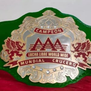 AAA LUCHA LIBRE WORLD WIDE MUNDIAL CRUCERO WRESTLING CHAMPIONSHIP REPLICA BELT 4MM