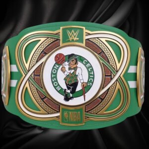 Boston Celtics NBA 2mm Championship Belt Gold Plated Real Leather