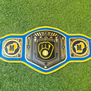 Milwaukee Brewers MLB Base ball Championship Belt ADULT SIZE 2MM BRASS