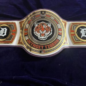 Detroit Tigers MLB Championship Title Belt Adult Size Raplica 2MM Brass
